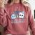 Rock Paper Scissors Nothing Beats Reading Book Lover Comfort Colors Sweatshirt Orchid
