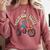 This How I Rolled Retro Tricycle 80s 90s Kid Nostalgia Comfort Colors Sweatshirt Orchid