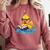 Rubber Duck Reading Book Swim Rubber Duckling Rubber Duckie Comfort Colors Sweatshirt Orchid