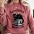 Salem Witch Book Club Bookish Halloween Cat Women Comfort Colors Sweatshirt Orchid