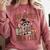 Salem Witch Book Club Raccoon Reading Comfort Colors Sweatshirt Orchid