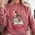 Santa's Favorite Book Dragon Christmas Magic Comfort Colors Sweatshirt Orchid