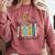 School Psychologist Book Psychology Teacher Appreciation Comfort Colors Sweatshirt Orchid