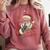 He Sees What You'Ve Been Reading Bookish Christmas Humor Comfort Colors Sweatshirt Orchid