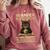 i Have Selective Hearing Cat Coffee Books Retro Comfort Colors Sweatshirt Orchid
