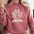 Shamrock Books St Patricks Day Bookworm Librarian Comfort Colors Sweatshirt Orchid