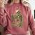 Skeleton Book Floral Skull Halloween Teacher Costume Comfort Colors Sweatshirt Orchid Skeleton Book Floral Skull Halloween Teacher Costume Comfort Colors Sweatshirt Orchid