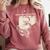Skeleton Read More Books Comfort Colors Sweatshirt Orchid