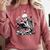 Skeleton Skull Halloween Book Reading Books Lover Teacher Comfort Colors Sweatshirt Orchid