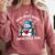 Snow Many Books Snow Little Time Snowman Reading Book Comfort Colors Sweatshirt Orchid
