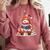 Snowman Reading Books Lovers Christmas Librarian Bookworm Comfort Colors Sweatshirt Orchid