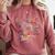 Splash Water Frutiger Aero Y2K Style Clownfish Comfort Colors Sweatshirt Orchid