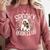 Spooky Book Club Cute Ghost Reading Book Halloween Costume Comfort Colors Sweatshirt Orchid