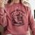 Spread Those Pages Like A Good Girl Skeleton Floral Book Comfort Colors Sweatshirt Orchid