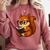 Squirrel Reading Book Lover Comfort Colors Sweatshirt Orchid Squirrel Reading Book Lover Comfort Colors Sweatshirt Orchid