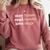 Stay Home Read Books Love Dogs Comfort Colors Sweatshirt Orchid