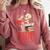 Staying Alive One Book At A Time Skeleton Reading Librarian Comfort Colors Sweatshirt Orchid