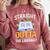 Straight Outta The Library Book Lover Men Women Premium Tri-Blend Comfort Colors Sweatshirt Orchid