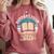 Support Your Local Library Book Lovers Comfort Colors Sweatshirt Orchid