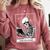 Tarot Card Shirt The Reader Tarot Skeleton Reading Book Comfort Colors Sweatshirt Orchid