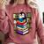Teacher Librarian Kawaii Penguin Book Lover Penguin Comfort Colors Sweatshirt Orchid