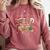 Teacher Read More Books Christmas Reading Bookworm Librarian Comfort Colors Sweatshirt Orchid