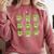 Teacher Reading Shamrock St Patrick’s Day Book Lover Kids Comfort Colors Sweatshirt Orchid