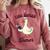 Teacher Silly Goose Reading Book Teaching Tiny Human Tamer Comfort Colors Sweatshirt Orchid