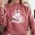 Teacher Valentine's Day All Booked For Valentines Reading Comfort Colors Sweatshirt Orchid
