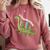 Teachersaurus Dinosaur Teachers Dino Reading Book Librarian Comfort Colors Sweatshirt Orchid