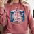 Tired Moms Book Club Coffee Chaos And Chapters Graphic Comfort Colors Sweatshirt Orchid