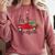 Tis The Season Holiday Nostalgia Red Truck Comfort Colors Sweatshirt Orchid