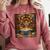 History Month Black Afro Girl Women Book Lovers Flower Comfort Colors Sweatshirt Orchid