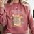 History Month Books Retro Black African Teacher Women Comfort Colors Sweatshirt Orchid