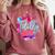 Totally 80's Colorful Retro 1980s Style Nostalgia Vibe Comfort Colors Sweatshirt Orchid