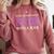Never Underestimate Girl With A Book Women Inspiration Quote Comfort Colors Sweatshirt Orchid