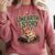 Unearth A Story Fox Reads a Book Comfort Colors Sweatshirt Orchid