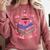 Valentines All Booked For Valentines Book Lovers Teacher Kid Premium Comfort Colors Sweatshirt Orchid