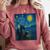 Van Gogh Starry Night Fantasy Reader Dragon Reading Book Comfort Colors Sweatshirt Orchid Van Gogh Starry Night Fantasy Reader Dragon Reading Book Comfort Colors Sweatshirt Orchid
