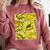 Varsity-Gold Yellow Comic Book University Varsity-Gold Comfort Colors Sweatshirt Orchid