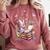 Watercolor Butterfly Fairy Read Book Library Fantasy Novel Comfort Colors Sweatshirt Orchid