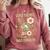 Weird Teachers Build Character Frog Reading Book Librarian Comfort Colors Sweatshirt Orchid