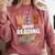 Wild About Reading Book Reader Book Nerd Book Reading Lover Premium Tri-Blend Comfort Colors Sweatshirt Orchid