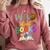 Wild About Reading Books Reader Bookworm Animals Book Lover Comfort Colors Sweatshirt Orchid