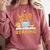 Wild About Reading Cute Animal Book Lover Kids Comfort Colors Sweatshirt Orchid