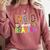 Wild About Reading Library Day Reading Books & Bookworm Comfort Colors Sweatshirt Orchid