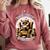 Wise Owl Reading Books Comfort Colors Sweatshirt Orchid