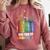 Women Floral Book Big Fan Of Human Rights Liberal Protest Comfort Colors Sweatshirt Orchid