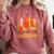 Women's All Booked For Valentine Teacher Valentines Reading Book Comfort Colors Sweatshirt Orchid