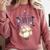 Women's Dungeon Crawler Carl Airbrushed Princess Donut Series Book Comfort Colors Sweatshirt Orchid Women's Dungeon Crawler Carl Airbrushed Princess Donut Series Book Comfort Colors Sweatshirt Orchid